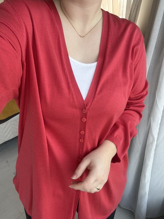 Cardigan matase si bumbac