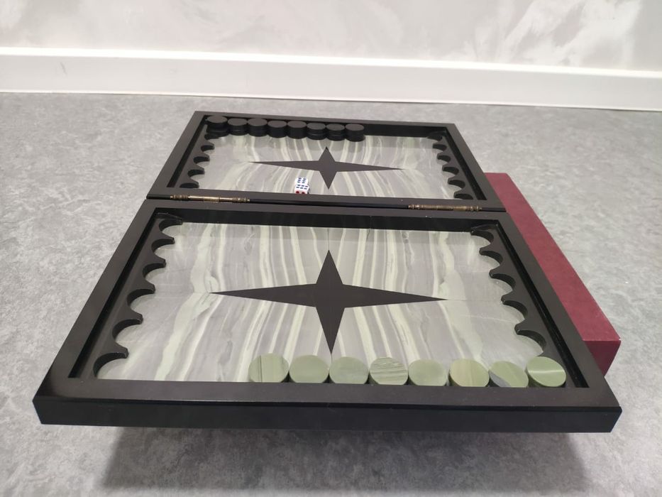 Нарды из настоящего камня