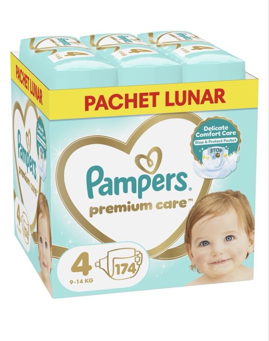 Pampers пелени active и premium baby