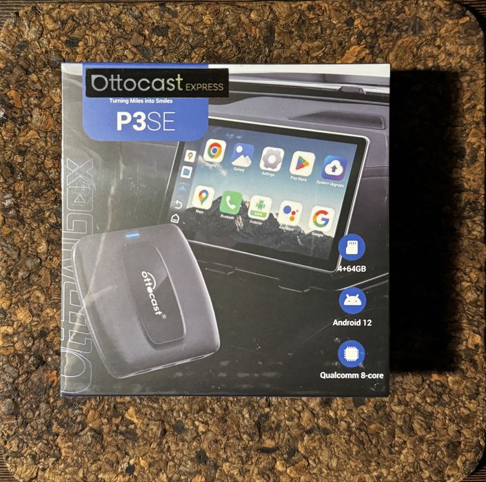 Ottocast P3SE 4+64GB Android 12 Qualcomm 8-core