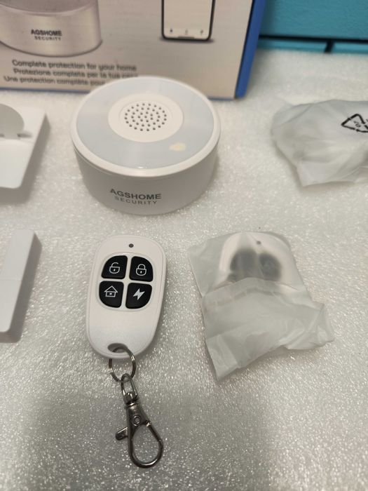 AGSHOME Безжична WiFi Алармена Система с 120dB Сирена и 5 Сензори