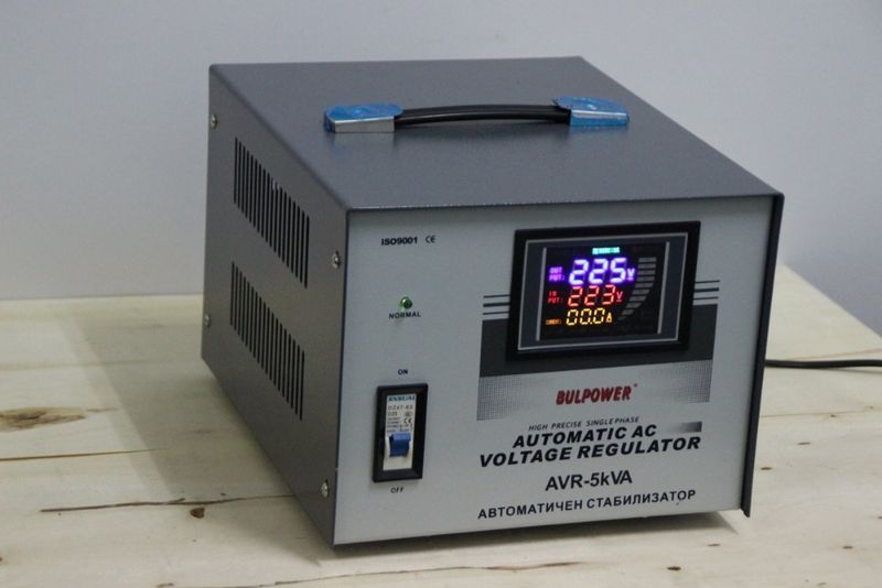 Стабилизатори на ток и напрежение 5 KW BULPOWER с LED дисплей