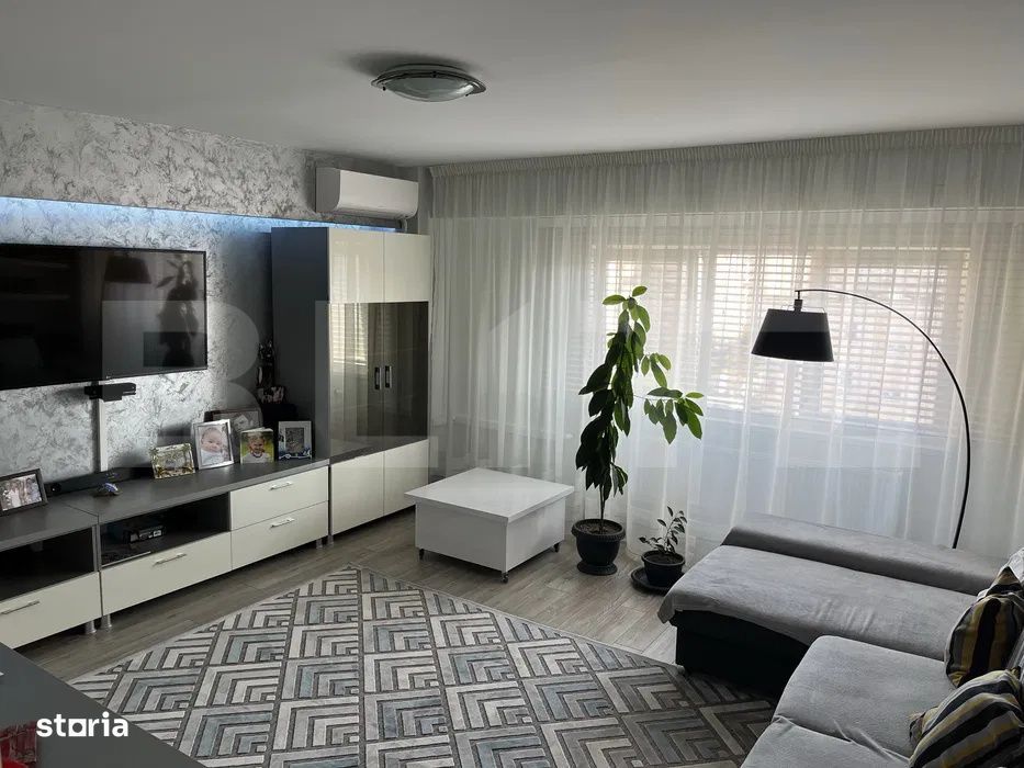 Apartament 3 camere decomandate, 82 mp, cu 2 balcoane, mobilat, Calea — fotografia 1