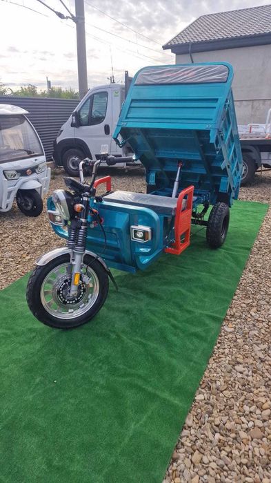 Triciclu forte 1000 cargo cu bena basculabila si reductor 6 viteze