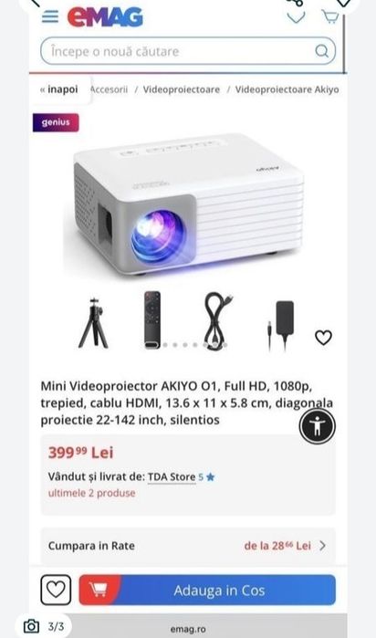 Mini proiector akiyo Nou