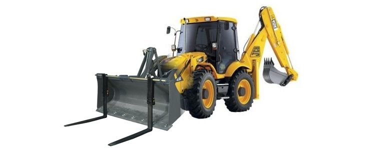 Аренда экскаватора погрузчика JCB 3cx с вилками