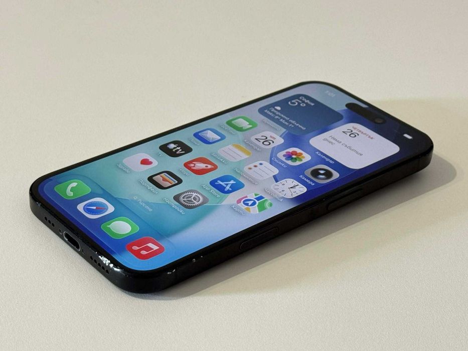 Бартер! iPhone 16 Black (Черен) 91% Батерия!