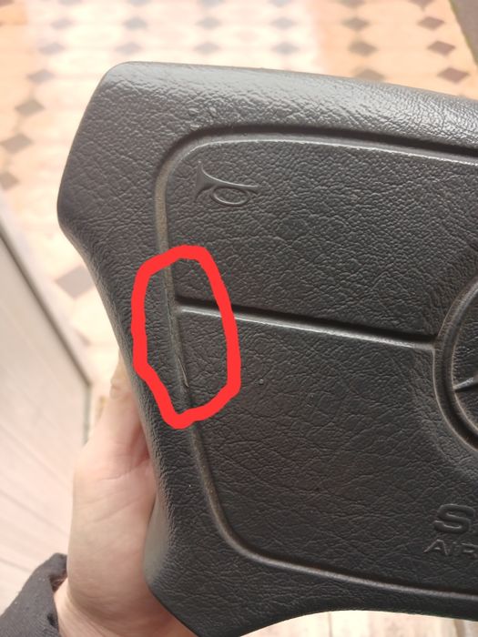 Мерседес аирбаг Серый руль