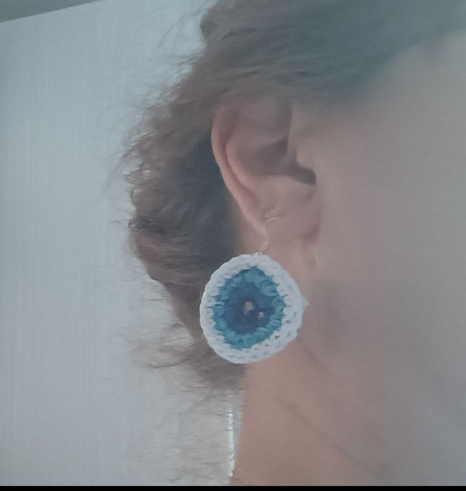 Cercei handmade crosetati