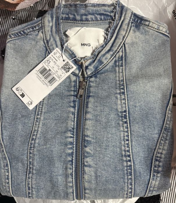 Дамско дънково яке Mango