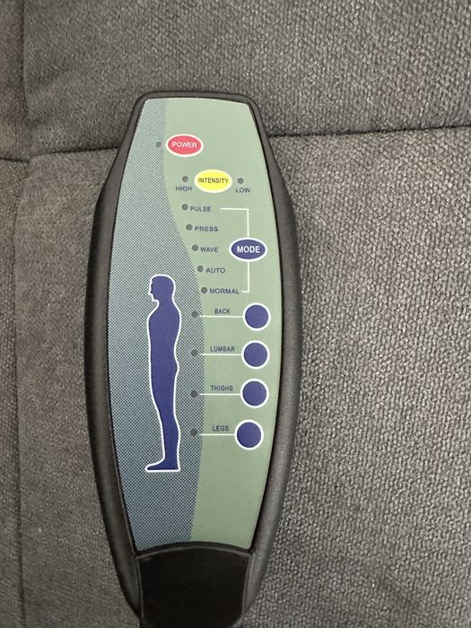 Масажно кресло HOMCOM с табуретка с място за съхранение