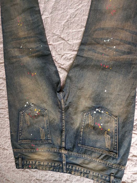 Дънки дамски цветни