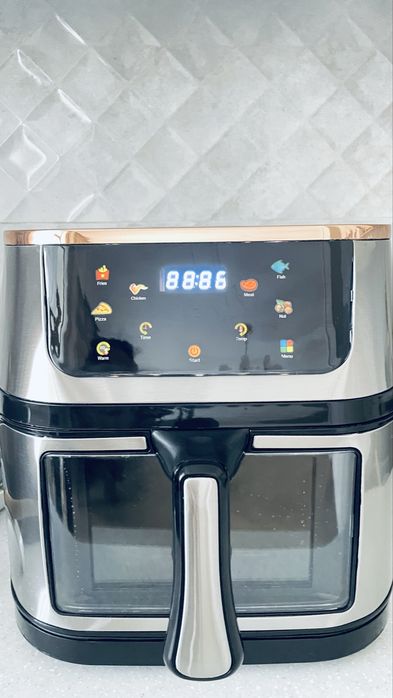 Новый аэрогриль в коробке, сенсорное управление, объем 7 л