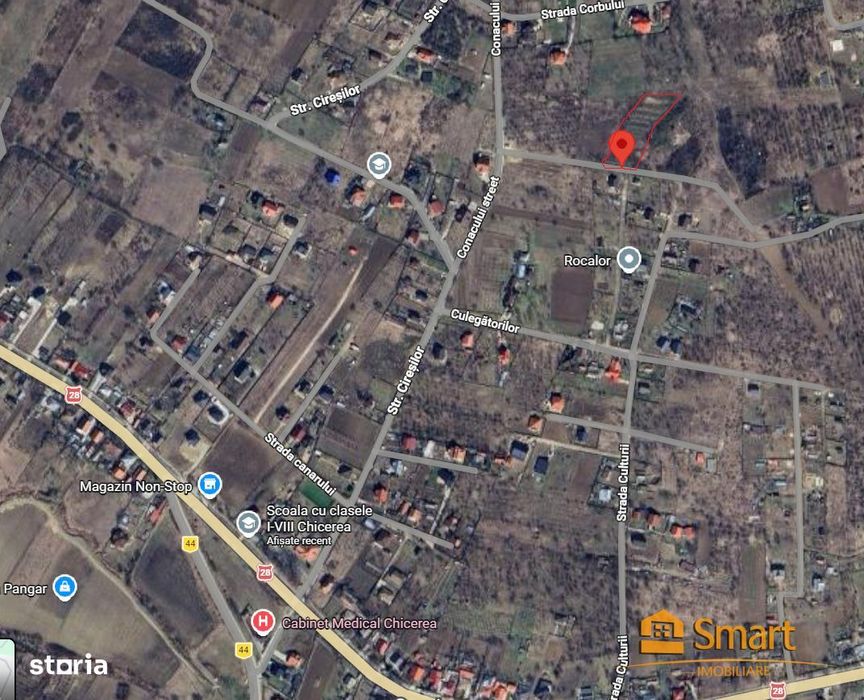 Teren 2500mp Chicerea , Tomesti , panorama superba