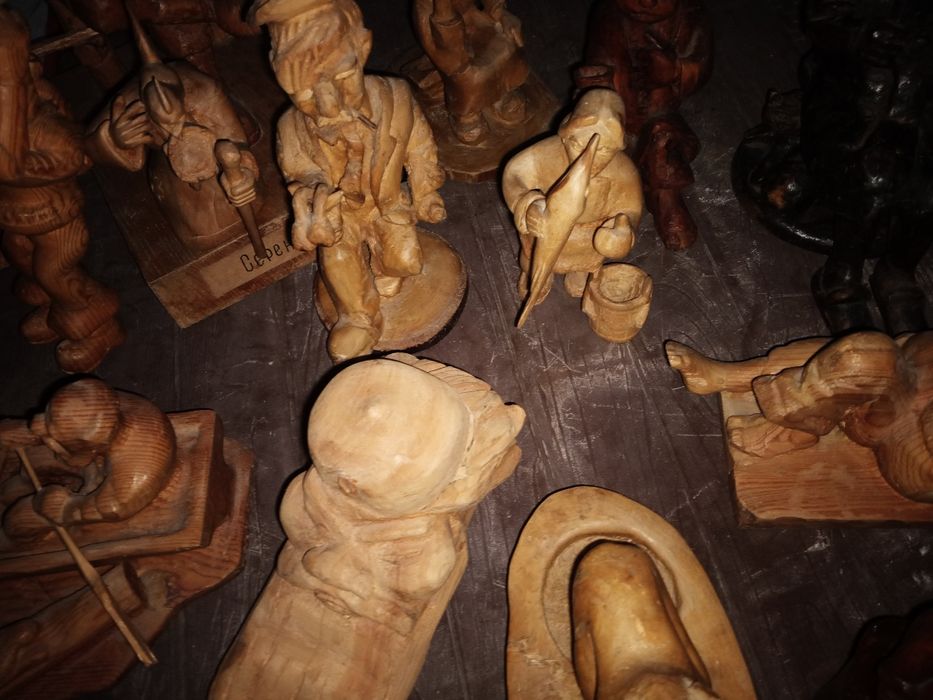 Деревянные фигурки, персонажи сказок. Ручная работа.