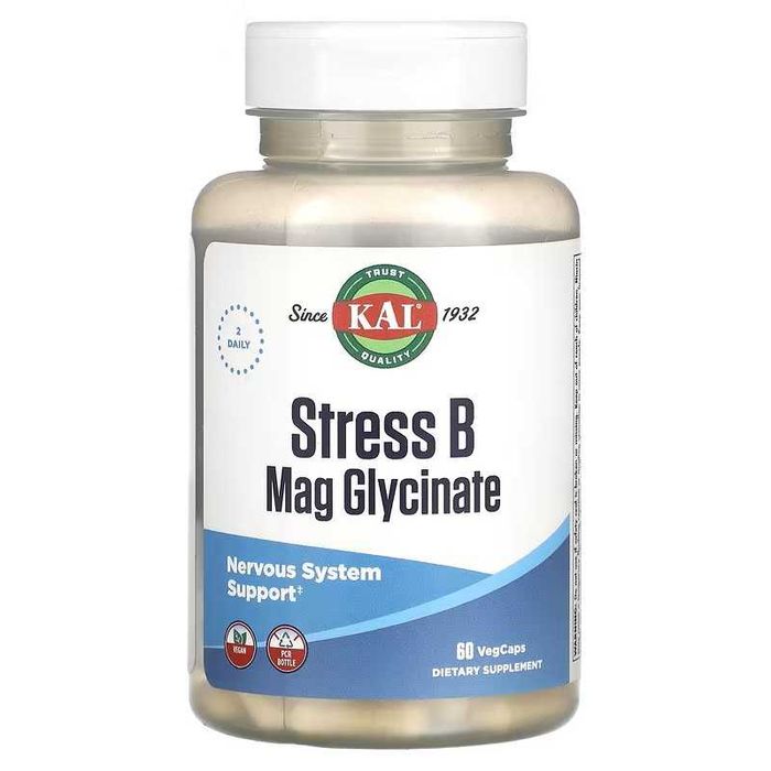 KAL Stress B Mag Glycinate Глицинат магния стресса B Stress B-Complex