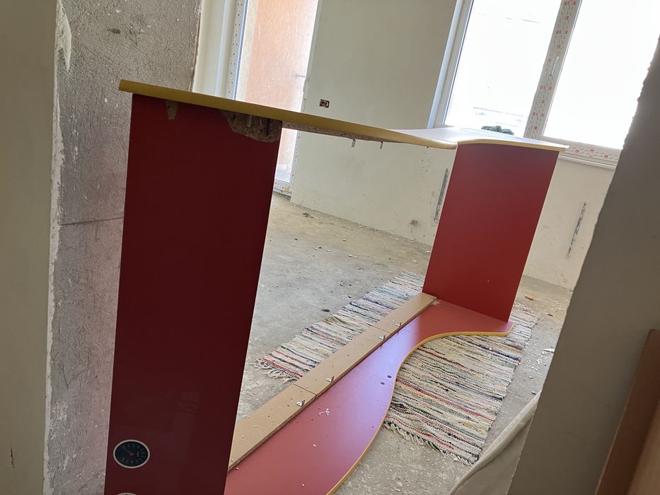 Pat copii masina curse 220*90 cm inaltile 25-40cm