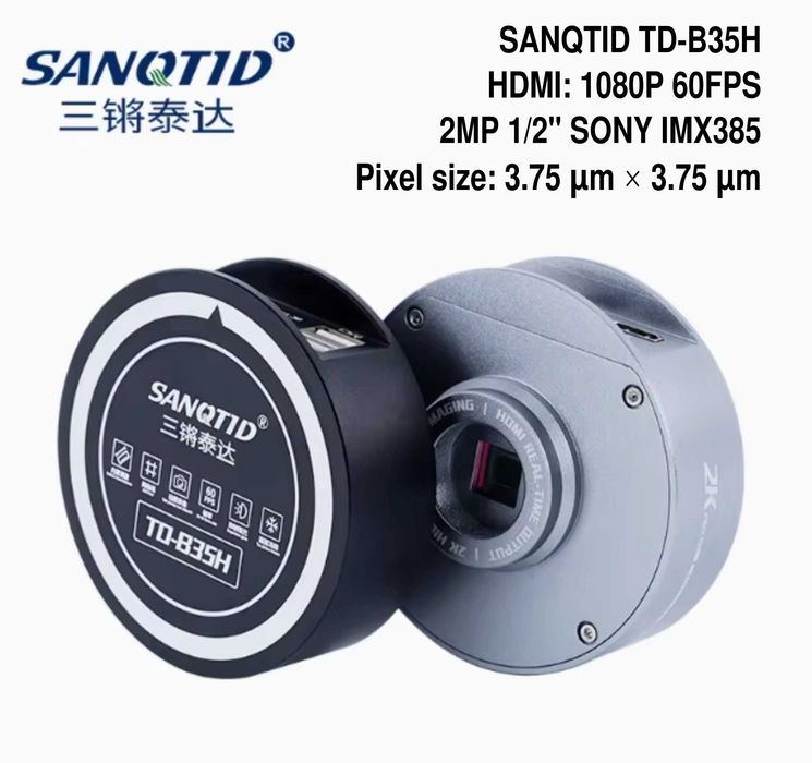 SANQTID TD‑B35H HDR 1/2" SONY IMX385 high-definition strong light suppression изключително качествена камера микроскоп и ремонти