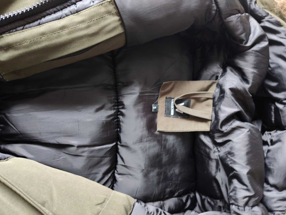 Дебело зимно яке зелено с пух