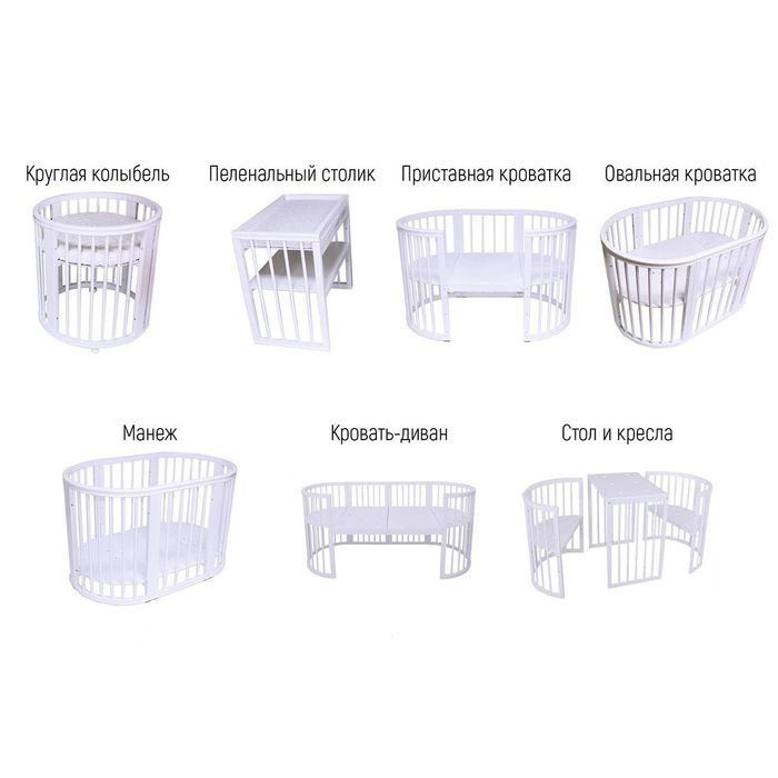 Детская кроватка трансформер