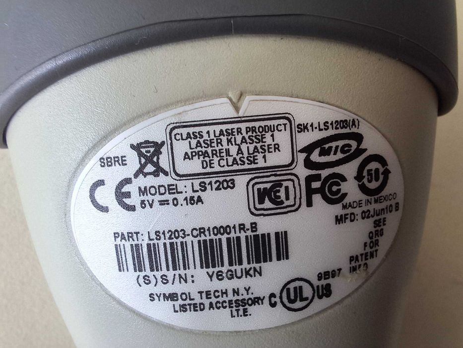 Cititor coduri de bare Motorola / Zebra LS1203 (1D)