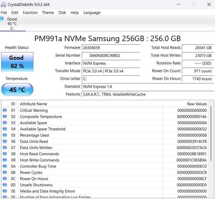 Laptop Dell Vostro 15 3510 – i5 Gen 11 / 8GB RAM / SSD 256GB NVMe (Aspect Excelent)