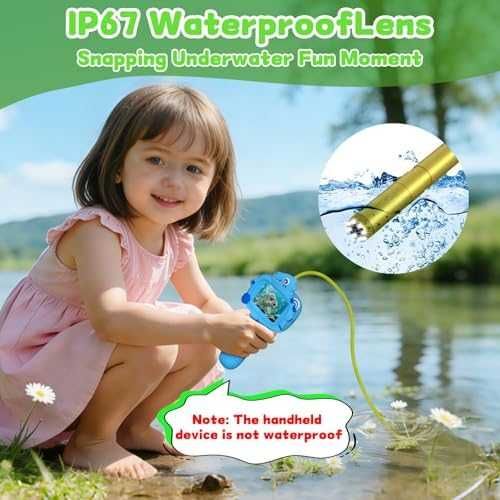 Нов Детски бороскоп 1080P с фото видео водоустойчива сонда LED светлини и IPS екран