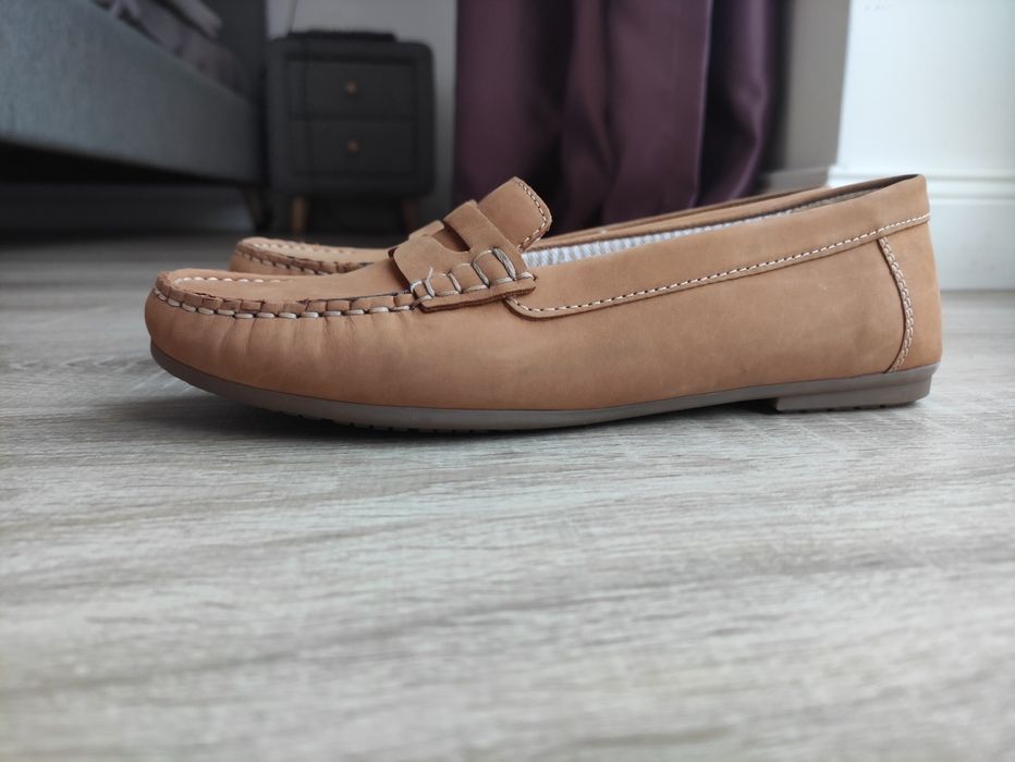 Mocasini, piele naturala, noi, mărime 37