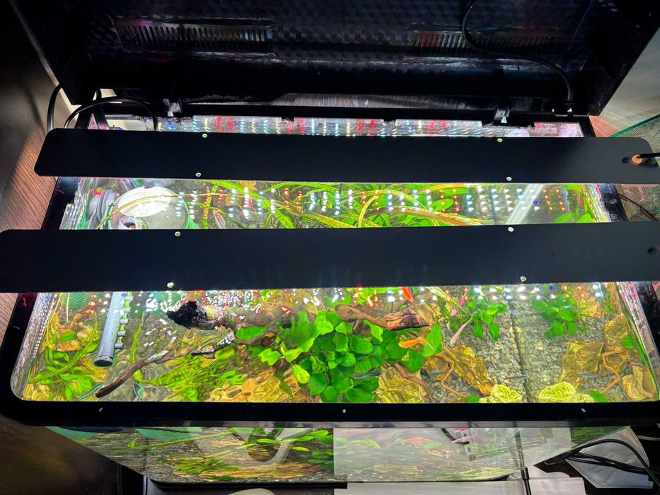 Пълен спектър LED фито лампа 2х56,5 см аквариум и разсад