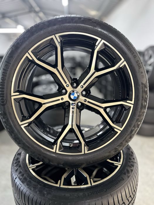 Jante Bmw X5 X6 R21 G05 G06 M741 Originale Gold Continental vara 2023