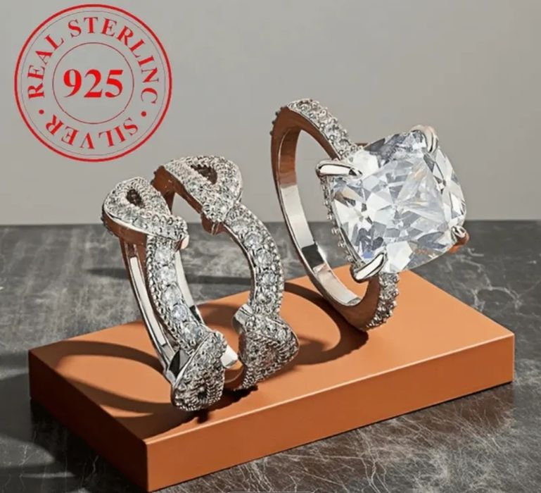 Невероятен масивен нов стебърен пръстен с печат и луксозна кутийка