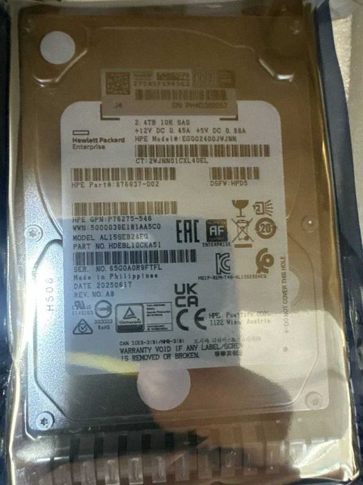 HDD для сервера 2.4TB 10K 12G SAS 2.5inch Hard Drive