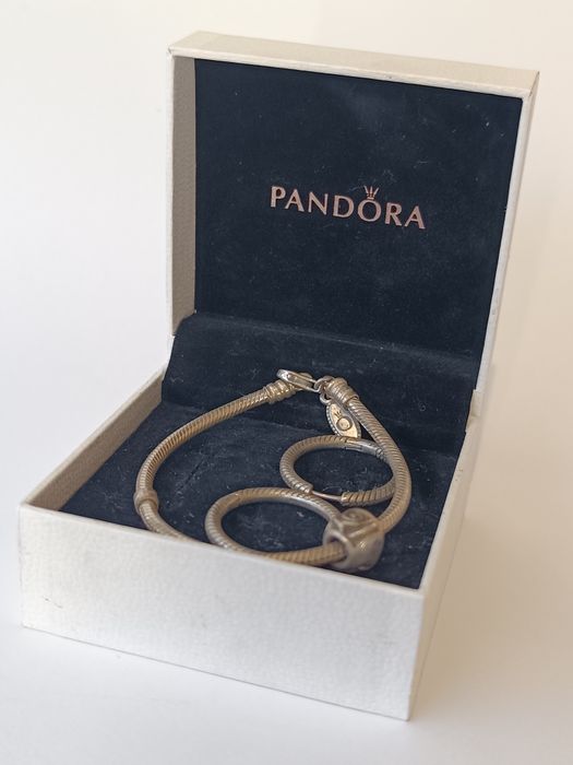 Оригинална сребърна гривна Pandora (Пандора) с кутия