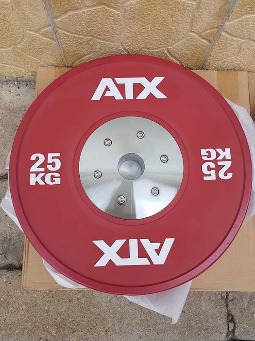 Състезателни Олимпийски Дискове - 2 × 25 кг, WEIGHTLIFTING , Тежести