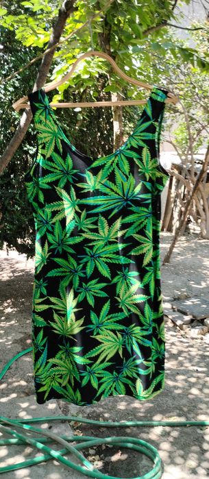 Платье Weed сарафан конопля