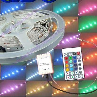 Kit Banda LED  RGB 5 metri multicolor telecomanda