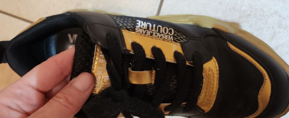 Сникърси Versace черно и златно