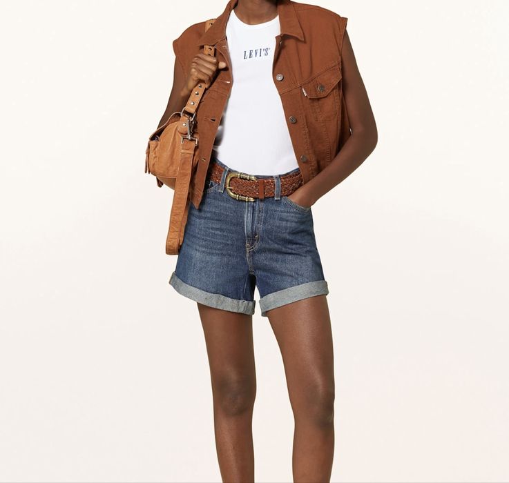 Дамски дънкови къси панталонки h&m