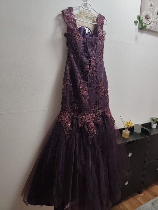 Rochie unicat handmade stil sirena