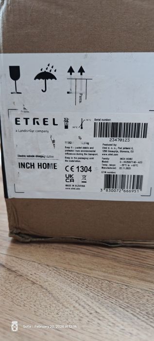 Зарядна станция Etrel Inch Home 7.4kW