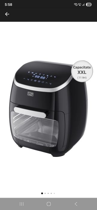 Friteuza digitala fara ulei XXL Star-Light Airfryer DAFB-1120BL, 2000W