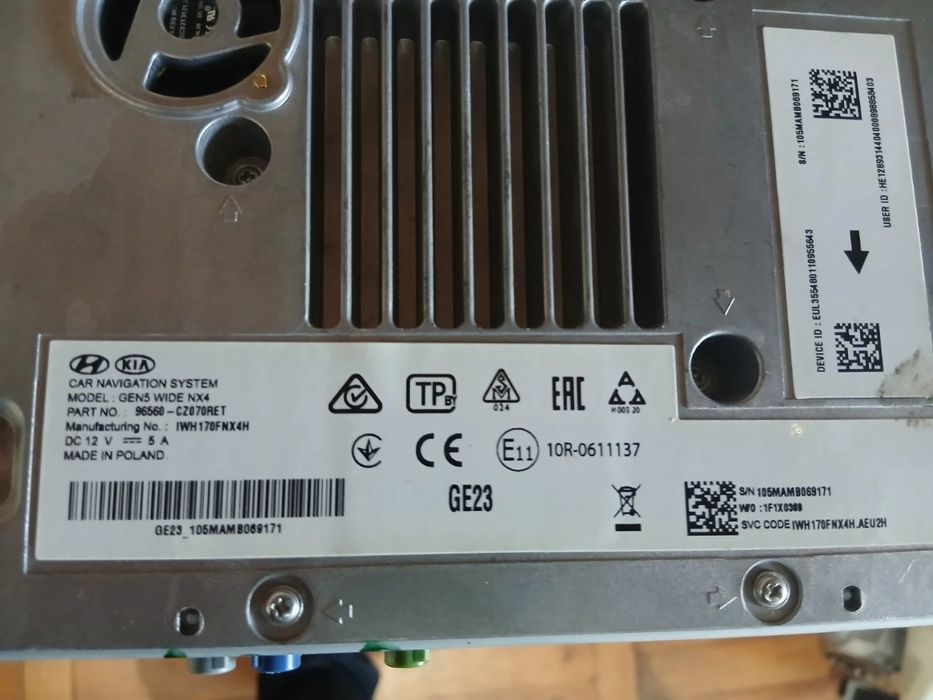 Cd/Dvd Harti Navigatie Hyundai Tucson Iv [ 2021 - > ] 96560 Cz070Ret