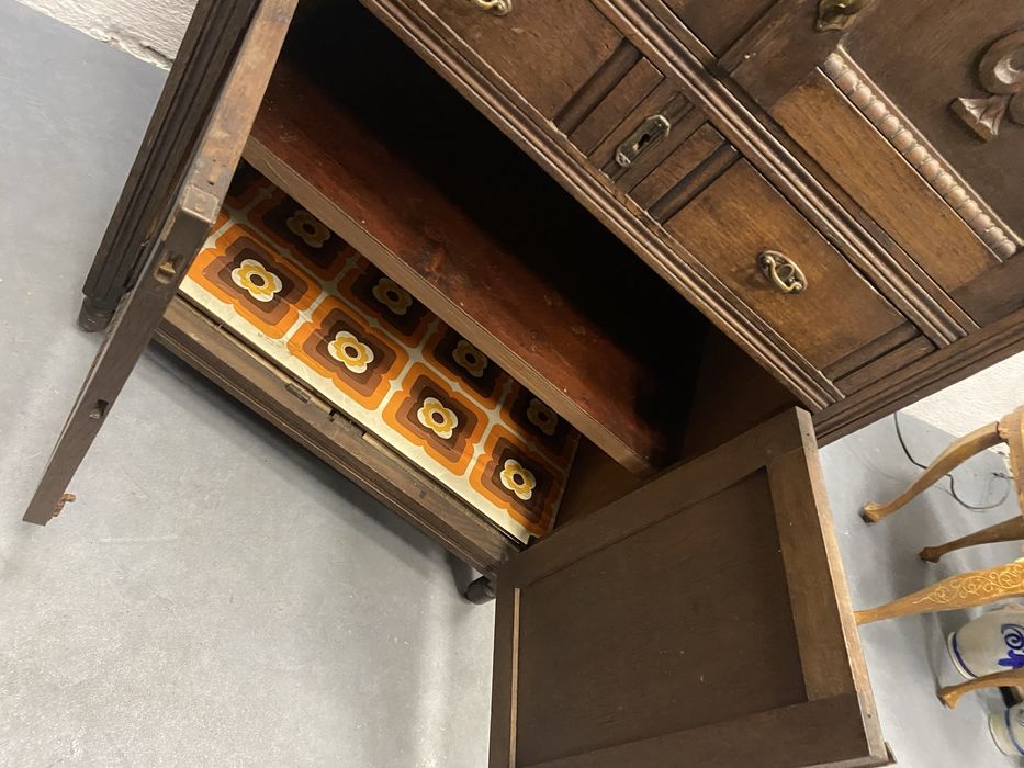 Дъбов шкаф Франция арт деко 1925 1940 масив