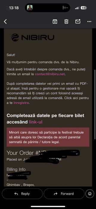 Bilet nibiru all summer
