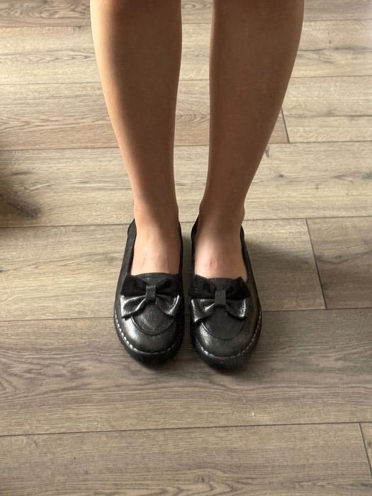 Женские кожаные лоферы