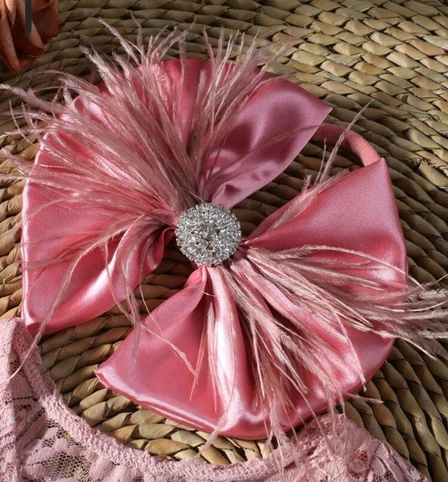 Бебешки розов комплект за новородени за фотосесия