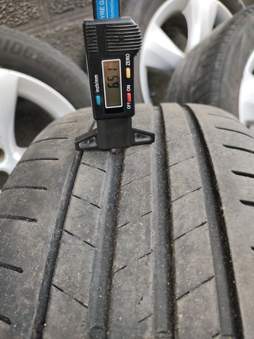 Vând Set Jante Opel 5x115 + Cauciucuri Vara DOT 2023 Bridgestone Import Germania