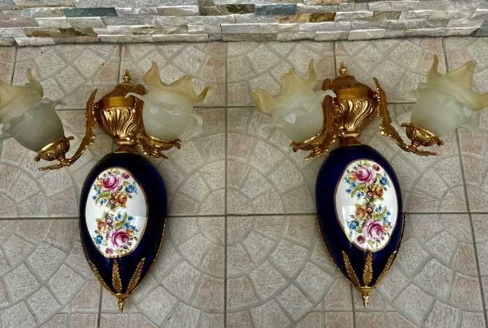 Spectaculoase aplice Sevres-portelan-bronz-alama-70x50-Franta
