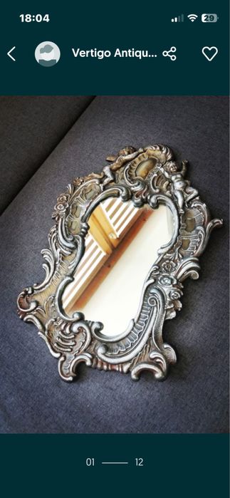 Огледало бронз ар нуво на повече от 120  г.