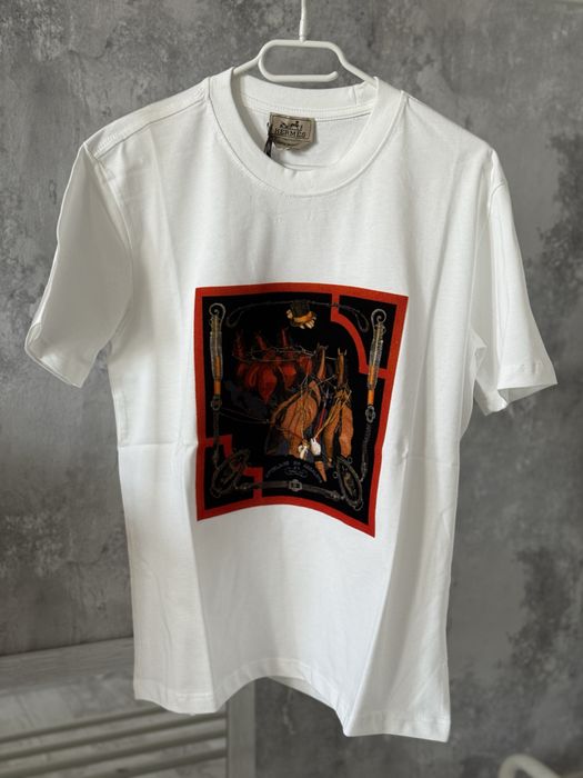 Tricou Hermes LV Off White D&G